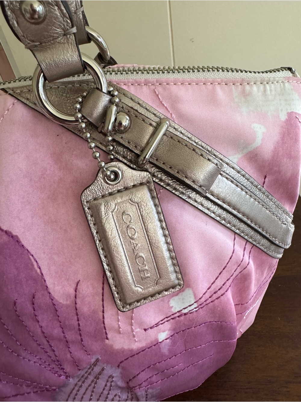 Coach Y2K Madison Watercolor Floral Sophia Satchel Bag 17002 Pink - RARE - NWT - Picture 4 of 16